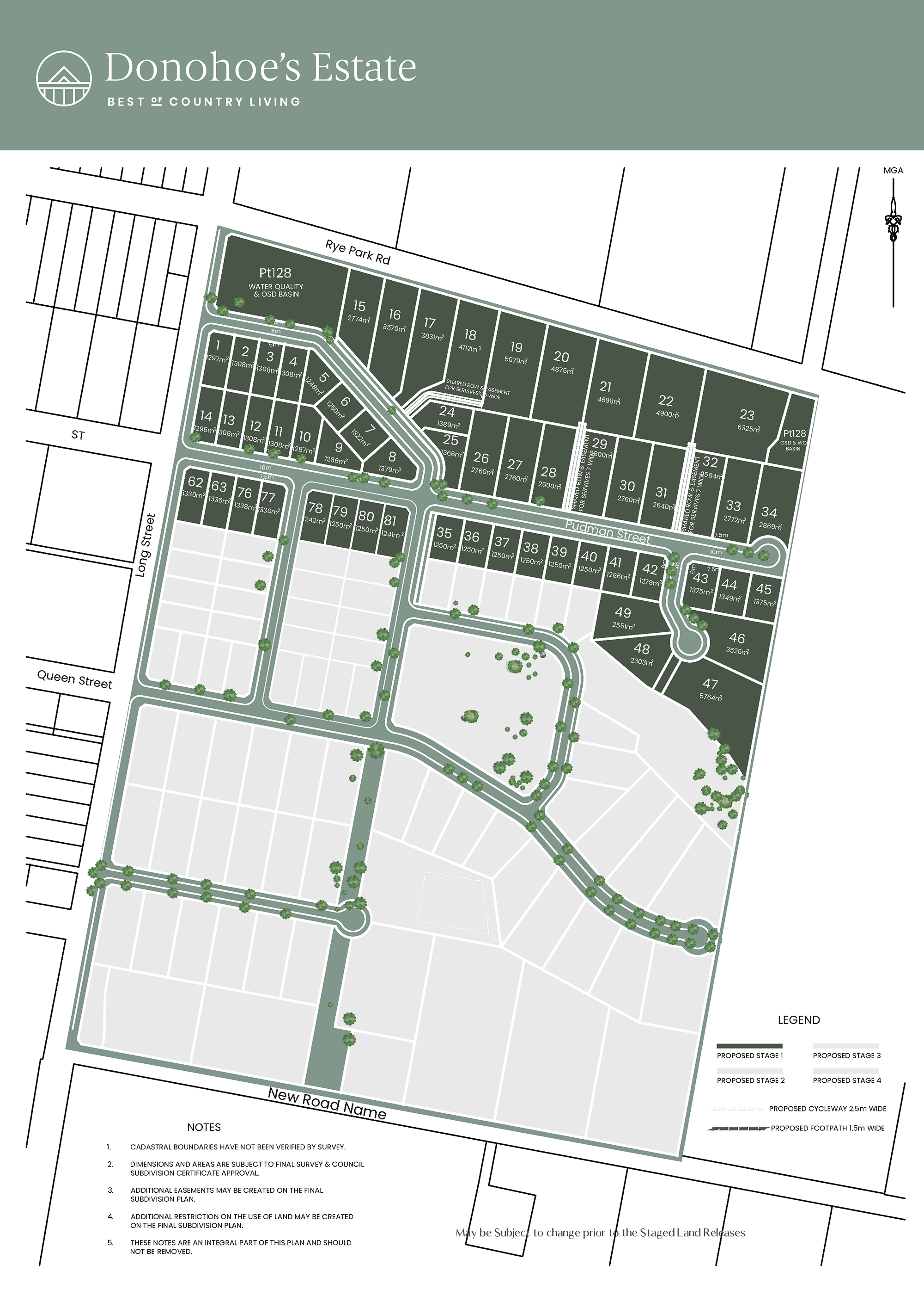 Donohoe's Estate Boorowa Residential Land For Sale